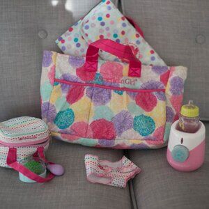 American Girl Doll Diaper Bag (plus accessories!)